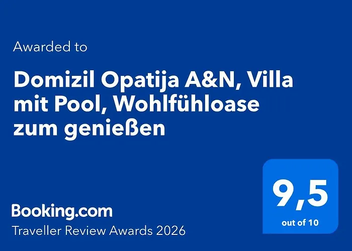 Domizil Opatija A&n, Mit Pool, Wohlfuehloase Zum Geniessen * Poljane
